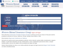 Tablet Screenshot of espanol.westernmutual.com